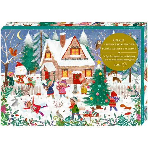 Fröhliche Winterzeit, Puzzle-Adventskalender
