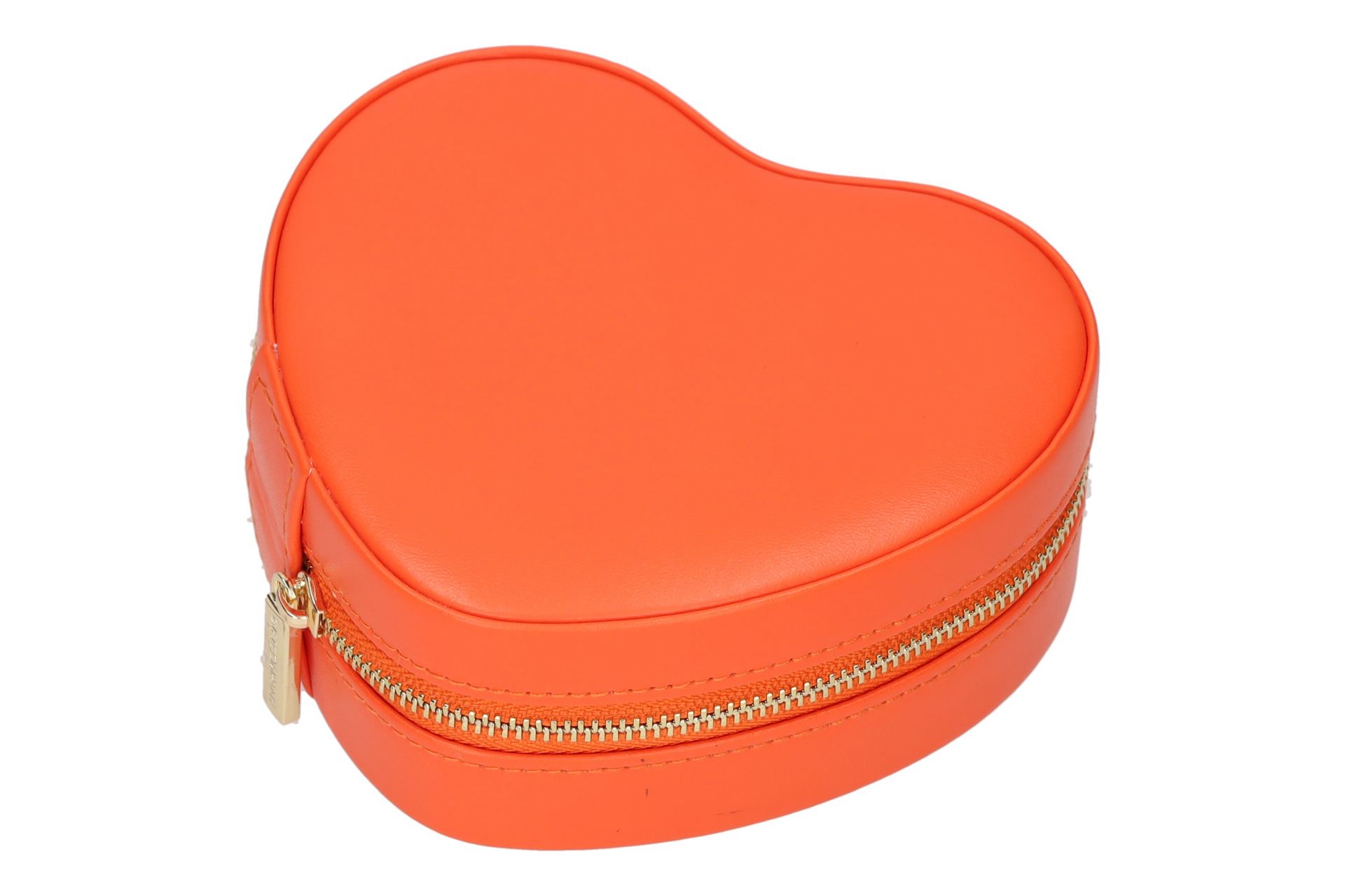 Dies ist das Schmucketui Herz aus der Treasure-Kollektion in der Farbe Orange. Das Etui eignet sich besonders gut als Geschenkbox oder zur eigenen Schmuckaufbewahrung.
