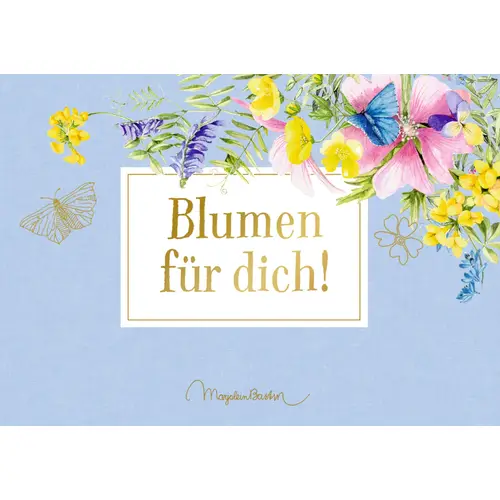 Pop-Up-Grußkarte Blumen Für Dich! Garte