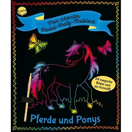 Mein schönster Kricker-Kratz-Malblock. Pferde und