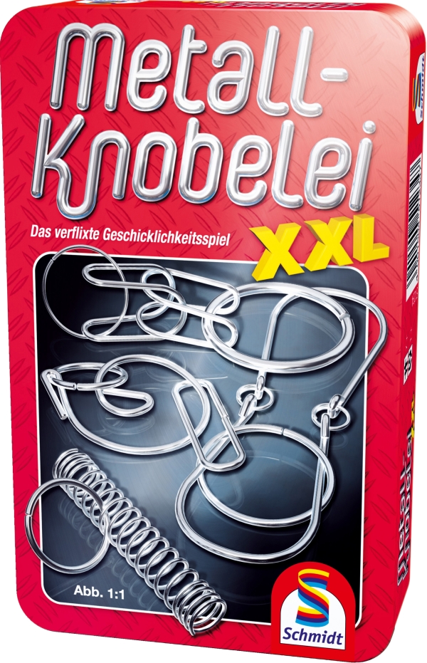 Metall Knobelei XXL (Metalldose) - Mitbringspiel