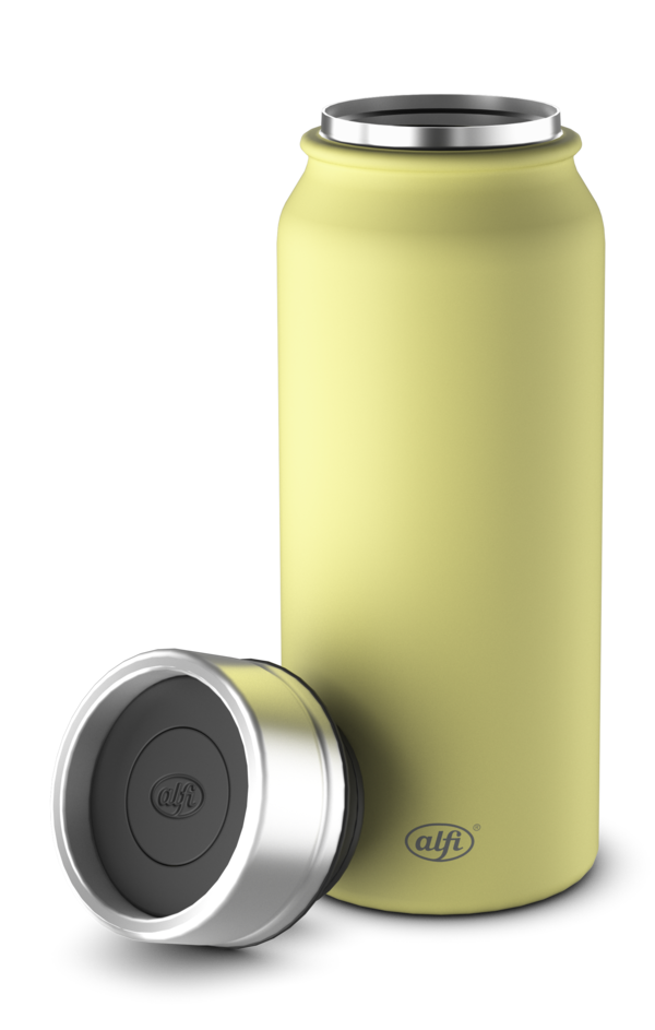 Das Bild stellt ein Produkt mit Deckel dar. Es wird aus der Frontperspektive gezeigt.