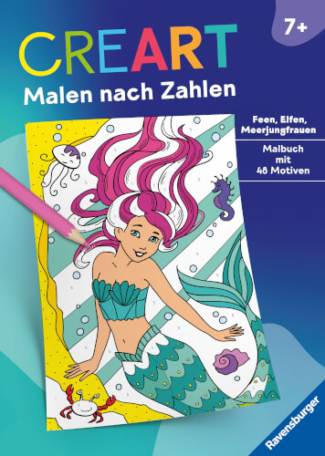 Ravensburger Verlag Creart Malen Nach Zahlen Ab 7: Feen Elfen Meerjungfrauen - Image 3