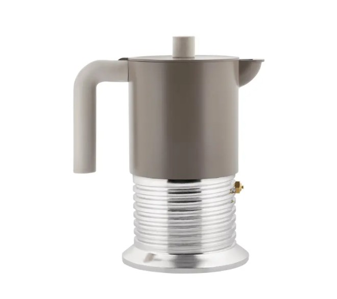 VITE Espressomaschine in warmem Grau. Diese stilvolle Maschine passt zu jedem modernen Zuhause.