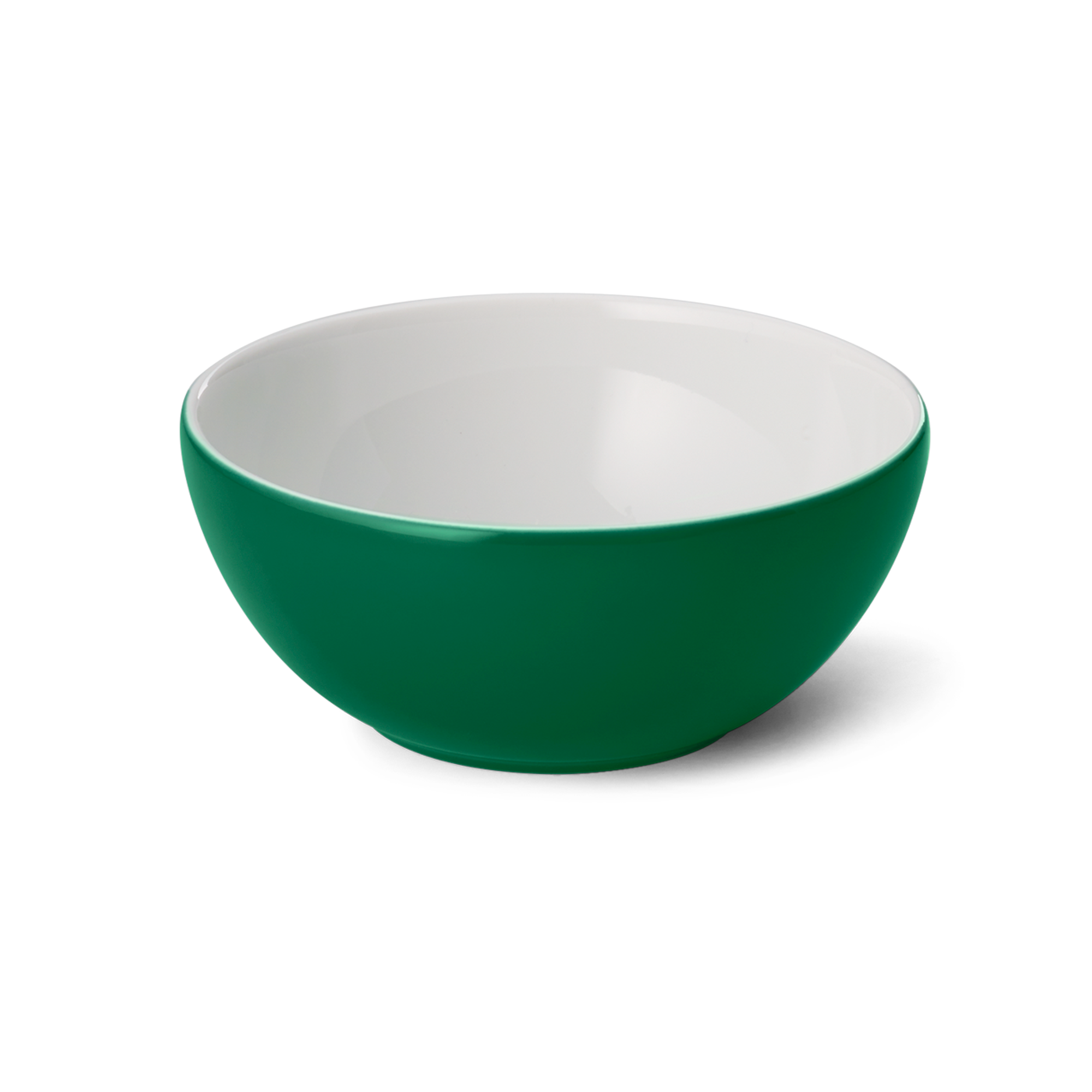 Die Abbildung zeigt die Schale 20 cm mit 1,25 l Fassungsvermögen in Tannengrün aus der Serie Solid Color. Die Schale hat eine runde Form und eine grüne Farbe.