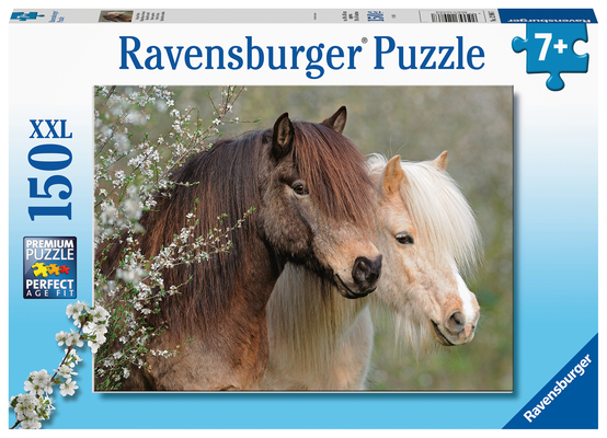 Nathan Pferde Puzzle – 150 Teile, 49x36 Cm, Für Kinder Ab 7 Jahren Mit Zwei Schönen Pferden In Der Natur