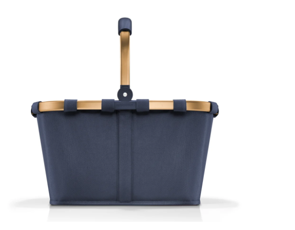 Hier ist ein Carrybag Einkaufskorb in der Farbe Midnight Gold. Ideal zum Einkaufen und einfach zu tragen.