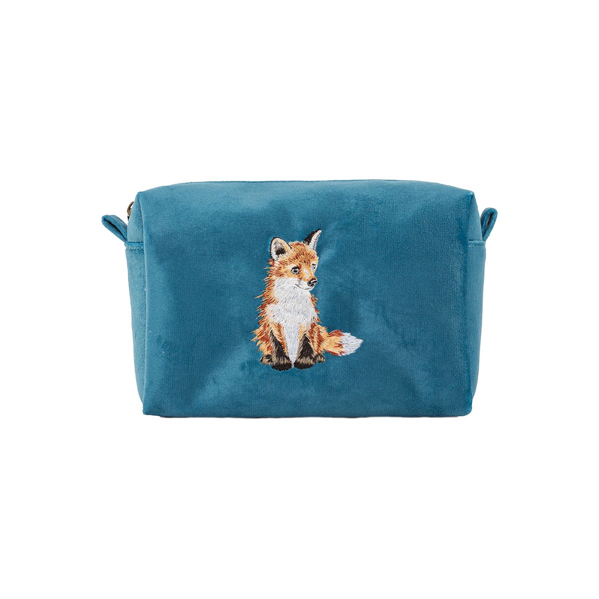 Fuchs-Kosmetiktasche namens 'Daydreamer'. Das Design begeistert mit einem verträumten Fuchs in sanften Farben.