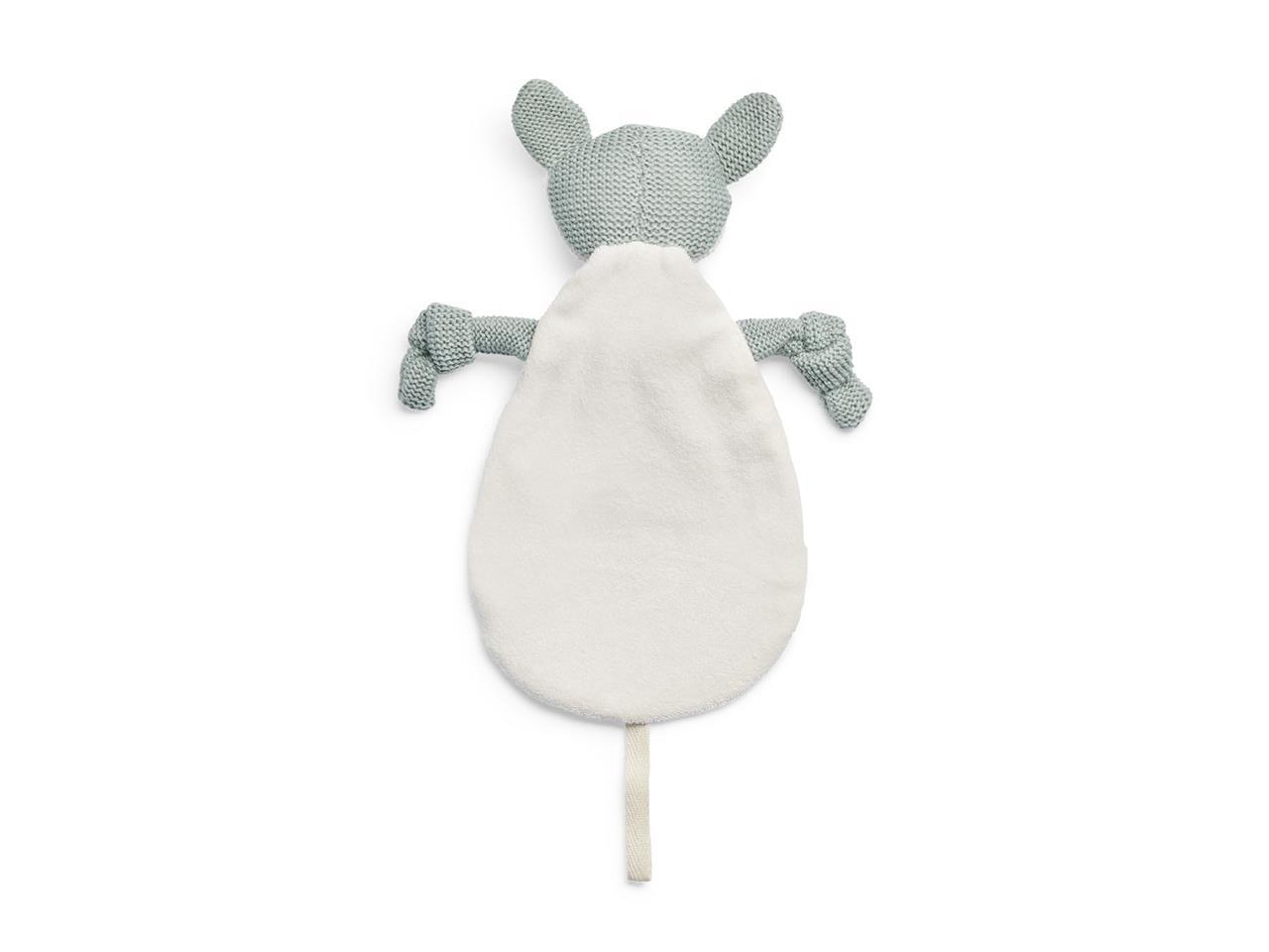 Jollein Grün Schmusetuch, Kuscheltuch Strick Hirsch Ash Green (28 X 5 Cm) - Bild 2