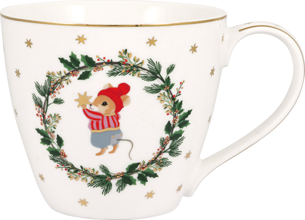 Dies ist ein Becher namens "Joanni weiß". Der Becher ist auf dem Bild abgebildet.