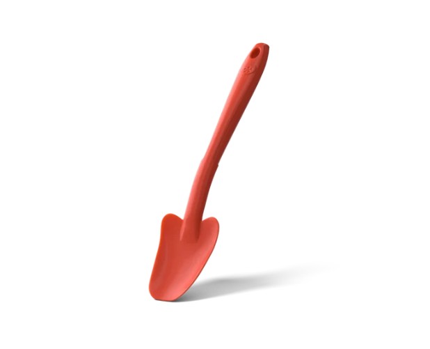 Dies ist ein Restelöffel in der Farbe Rot mit einer Länge von 20 cm. Das Produkt hilft beim einfachen Entnehmen von Speiseresten.