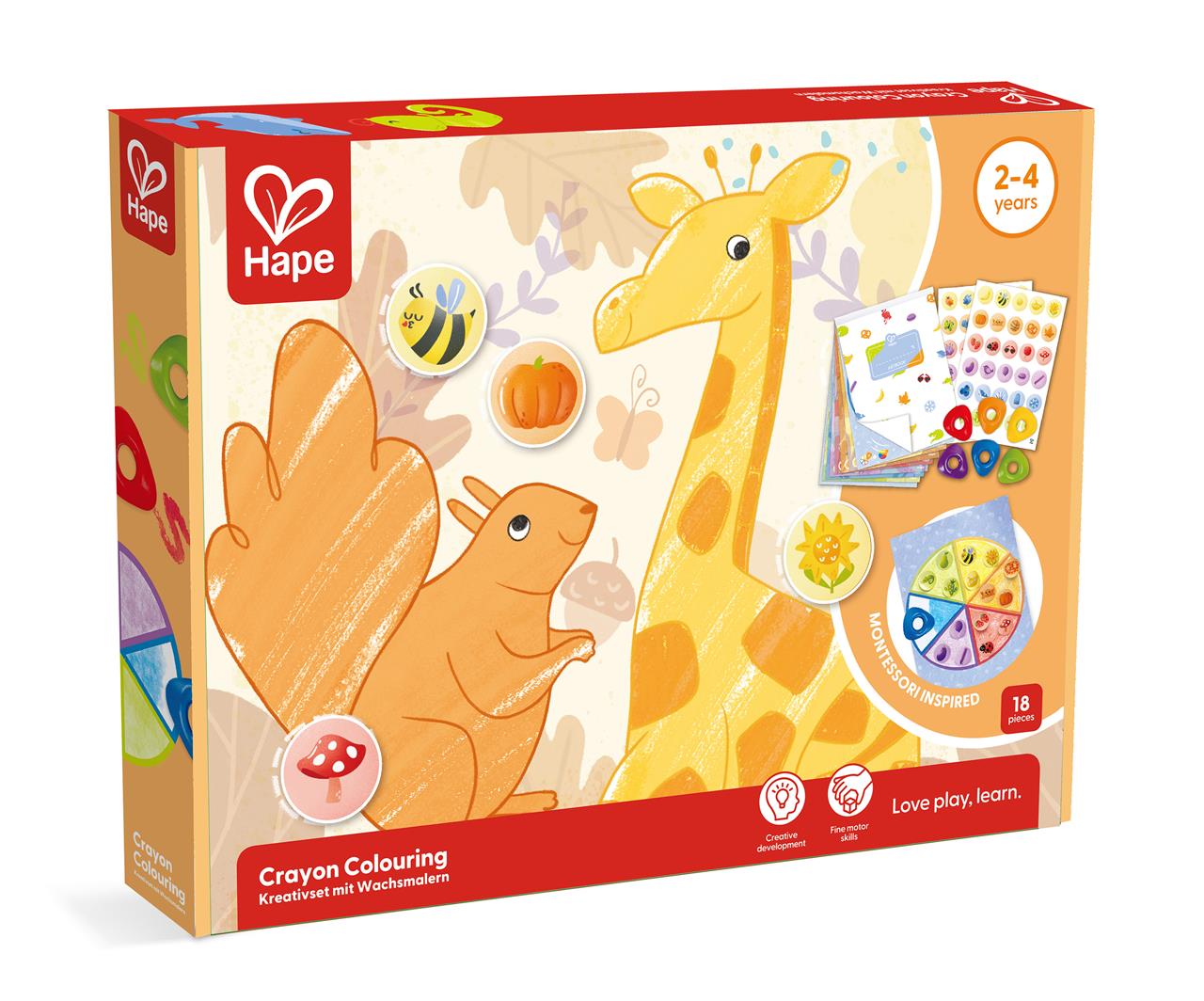 Hape Unisex Baby Mehrfarbig Kreativset Mit Wachsmalern - Image 3