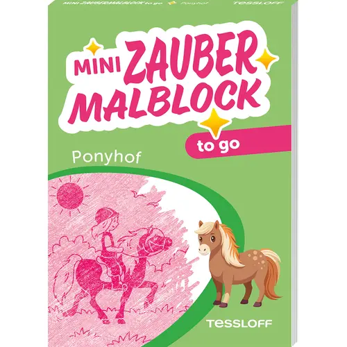 Mini Zaubermalblock to go Ponyhof
