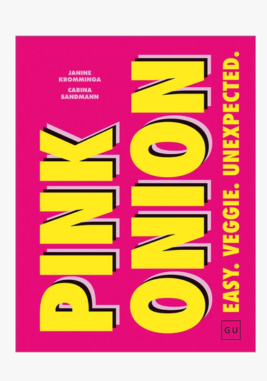 Das hier ist 'Pink Onion - Das Veggie Kochbuch'. Das Kochbuch ist auf dem Bild abgebildet.