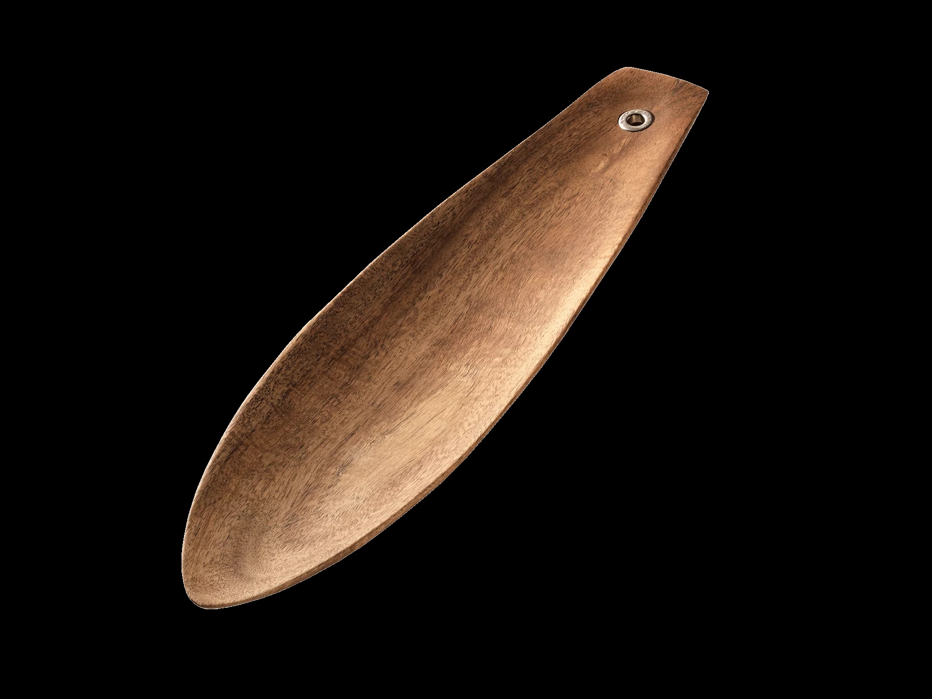 Diese Abbildung zeigt die Barca Schale aus Akazienholz in groß. Die Schale hat eine elegante und natürliche Holzoptik.
