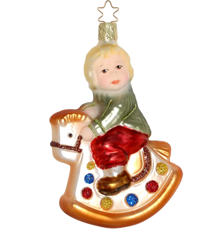 Hier ist der Weihnachtsritt mit einer Größe von 11,5 cm zu sehen. Das Produkt zeigt eine festliche Szene passend zur Weihnachtszeit.