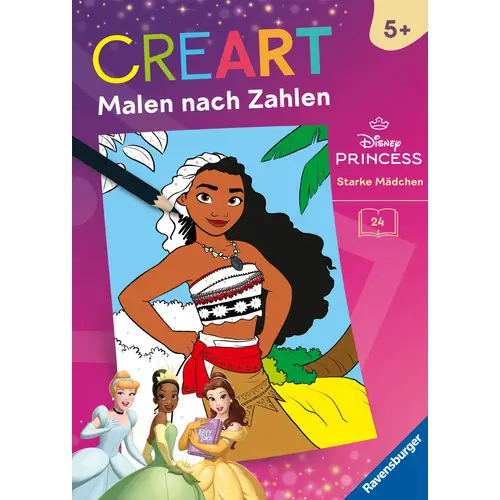 Ravensburger Mädchen 49871 Creart Malen Nach Zahlen Ab 5 Disney Prinzessinnen - Starke - Image 4