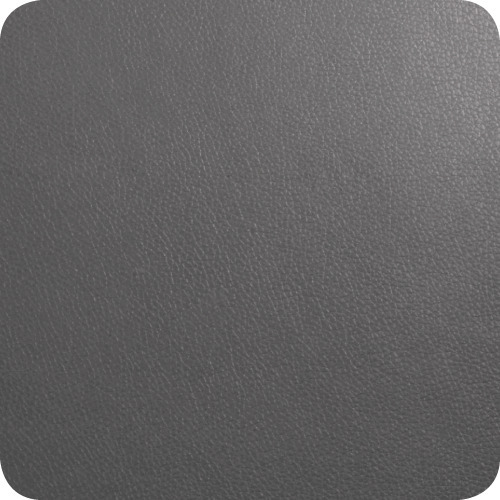 Gezeigt wird ein 4er Set Glasuntersetzer in der Farbe Basalt. Die Untersetzer schützen Oberflächen vor Getränkeflecken.