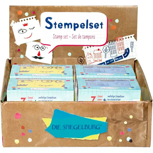 Bunte Geschenke - Stempel-Set "Gesicht+Stadt"