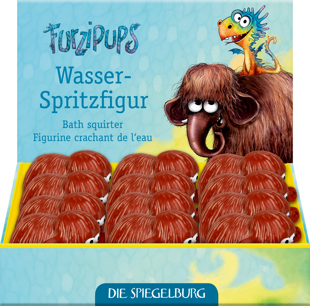 Die Furzipups - Wasser-Spritzfigur Rüdiger Rülps-Rüsse bereitet im Wasser viel Vergnügen. Sie ist das perfekte Spielzeug für den Sommer.