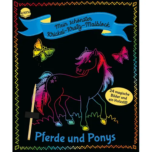 Mein schönster Kricker-Kratz-Malblock. Pferde und