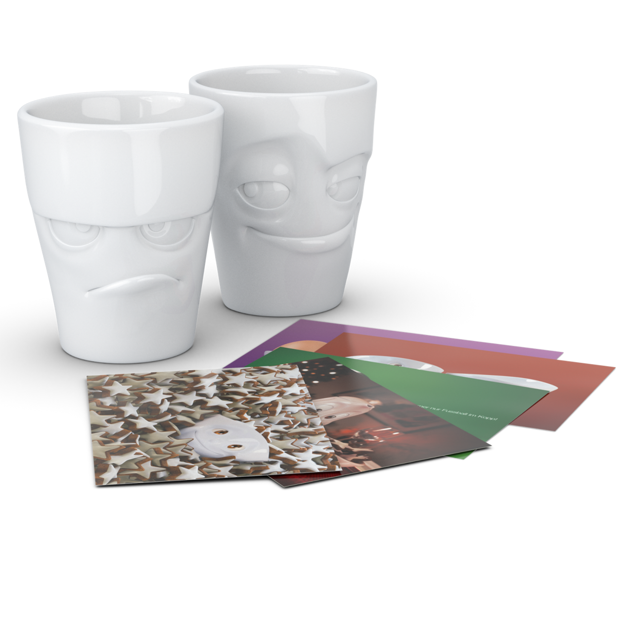 ""58"" FIFTYEIGHT PRODUCTS Becher-Set GRUMMELIG & VERSCHMITZT 2 ohne Henkel 350 ml - Bild 3