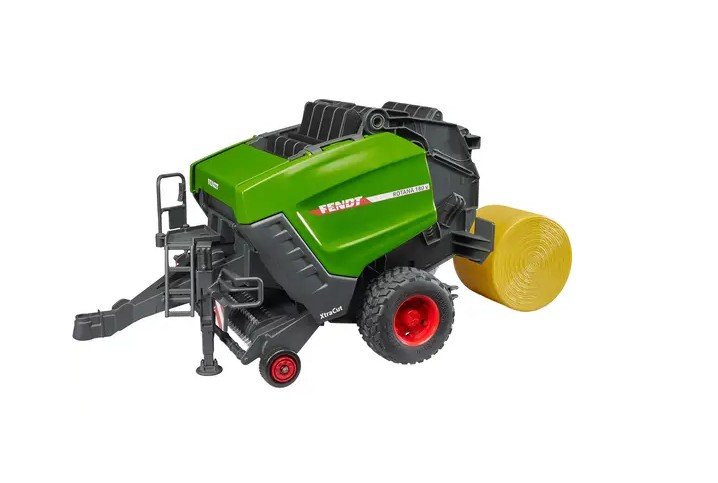 Zu sehen ist die Fendt Rundballenpresse Rotana 180V. Diese Rundballenpresse wird in der Landwirtschaft verwendet.