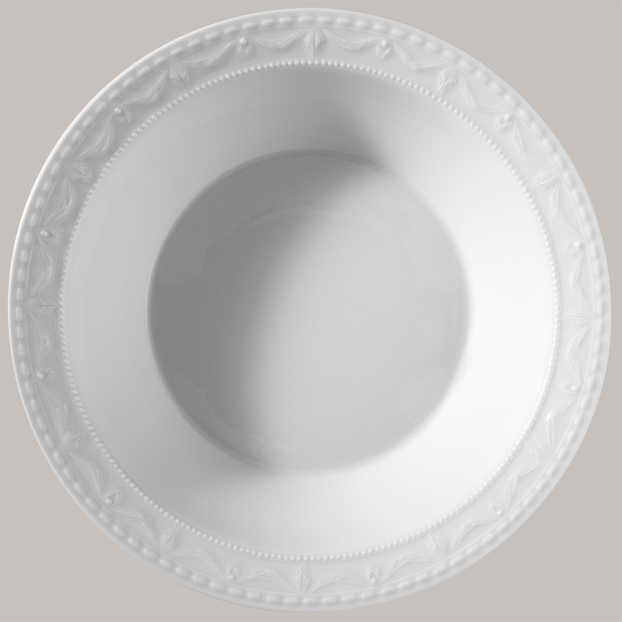 Suppenteller groß 25 cm Kurland Weiss