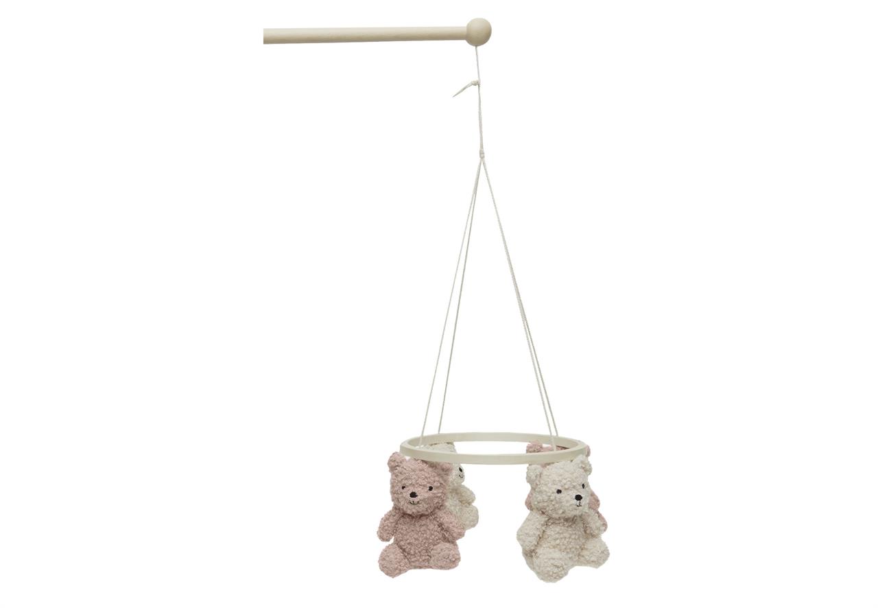 Jollein Baby-Mobile - Teddy Bear - Wild Rose/Naturel