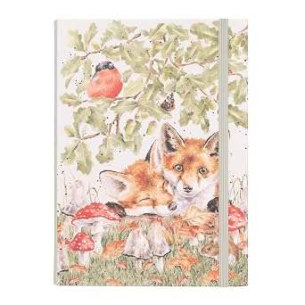 Das Bild zeigt das Fuchs Flexi-Notizbuch B6 "Under the Oak Tree". Auf dem Cover ist ein Fuchs unter einer Eiche abgebildet.