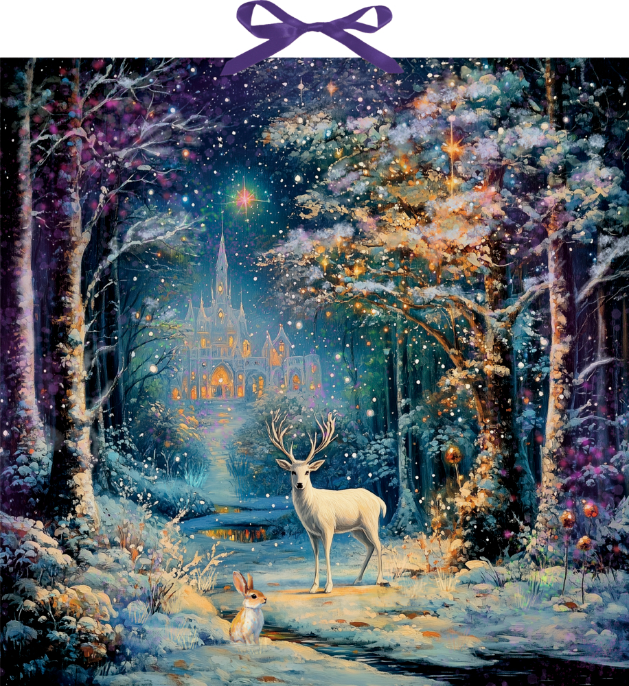 Das Bild zeigt den Artikel 'Magischer Winterwald, Wand-Adventskalender'. Es ist ein dekorativer Adventskalender für die Wand.