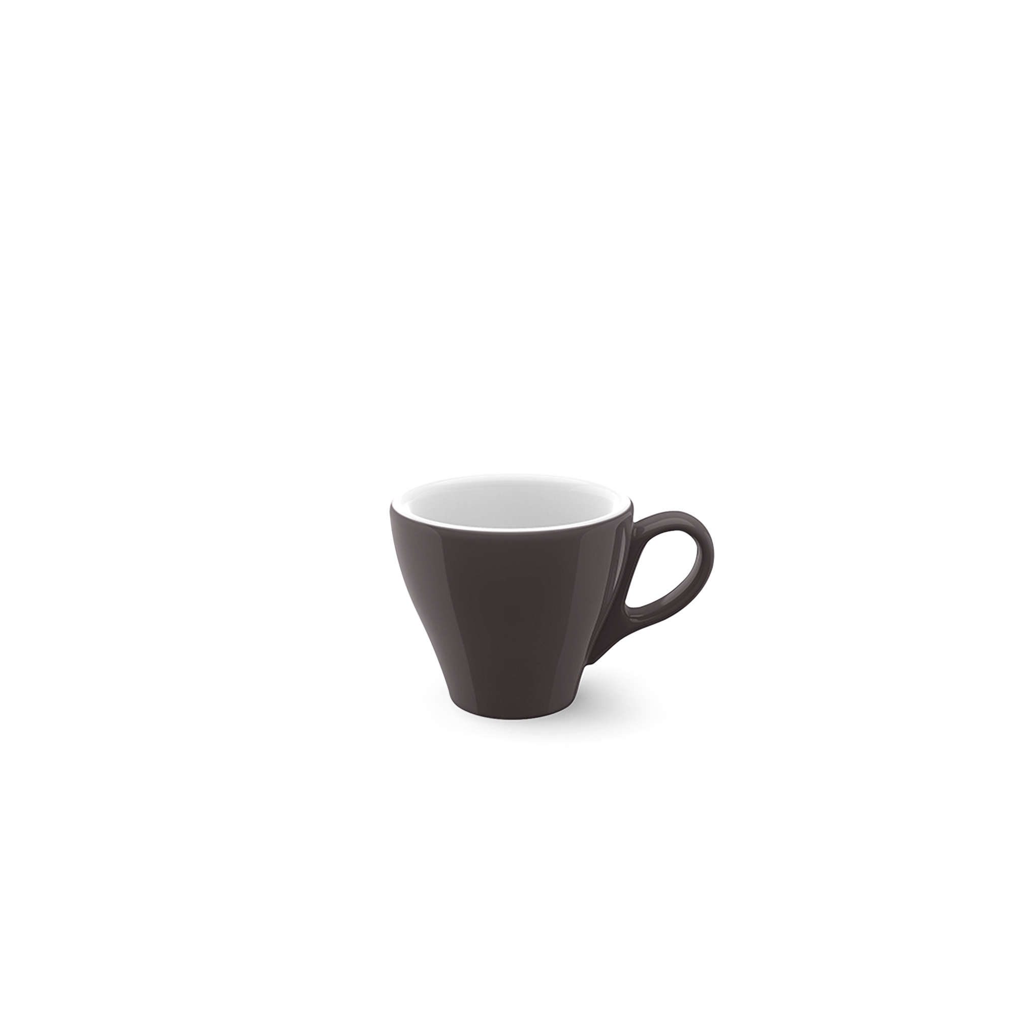 Abgebildet ist die Espresso Obertasse Classico 0,09 l Umbra Solid Col. Die Tasse eignet sich perfekt für einen klassischen Espresso.