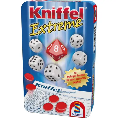Kniffel: Extreme (Metalldose) - Mitbringspiel