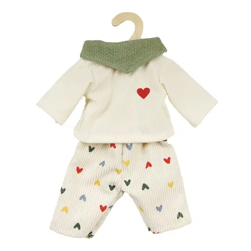 Puppen-Kordhose Herz-Konfetti Mit T-Shirt & Nickit