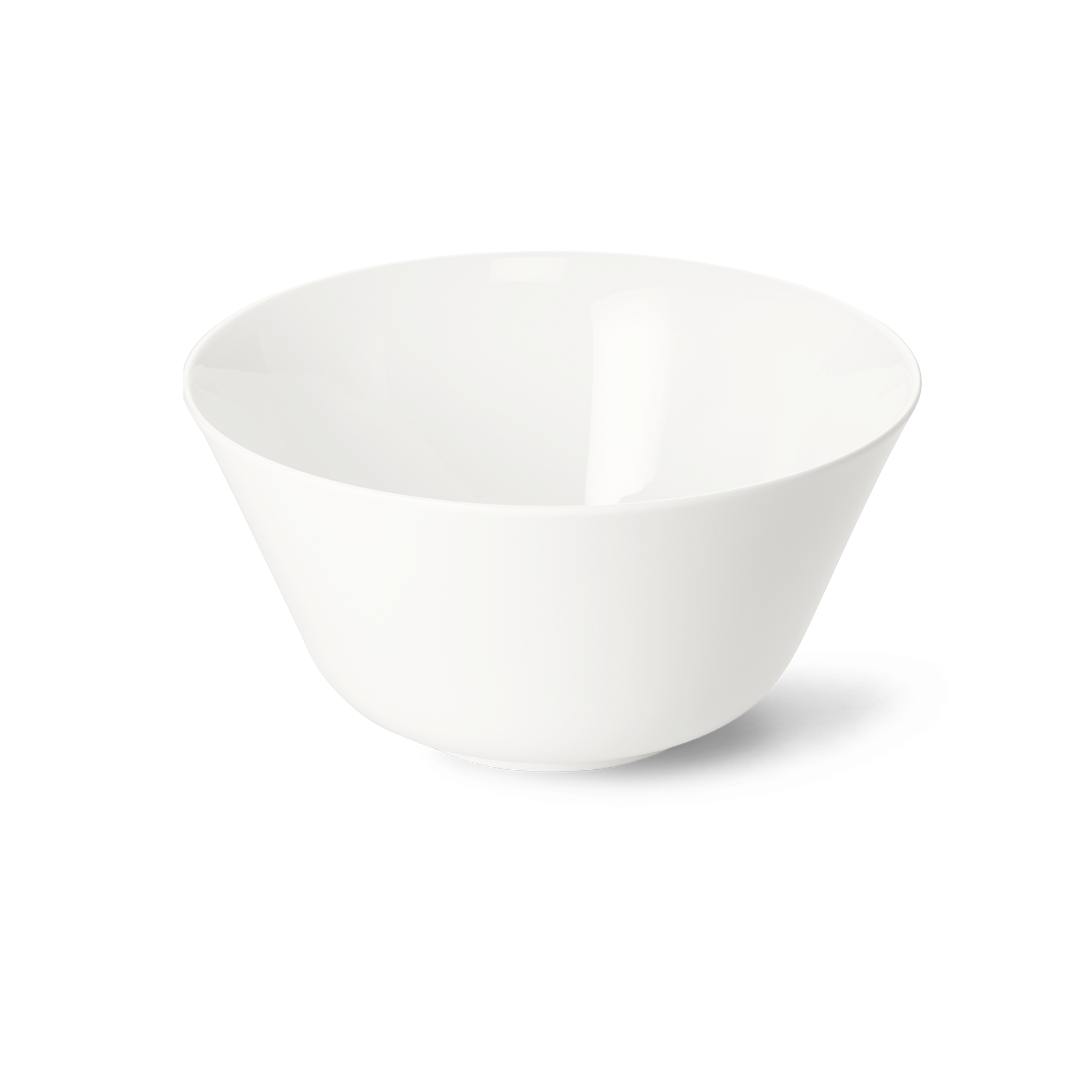 Dies ist eine Schüssel mit 26 cm Durchmesser aus Fine Bone China in reinem Weiß. Das Fassungsvermögen beträgt 4,0 Liter.