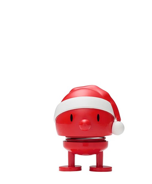 Abgebildet ist der Santa Bumble S Red. Dies ist eine rote Weihnachts-Dekofigur mit niedlicher Optik.