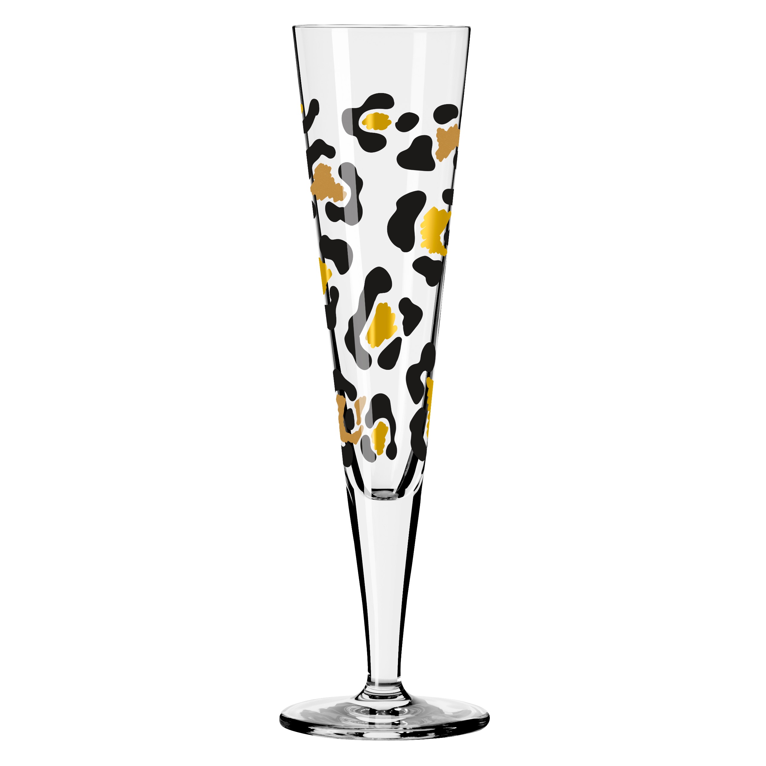 Das Bild zeigt das PROM Goldnacht Sektglas-Duett A. Vasconcelos H25. Es handelt sich um zwei elegante Sektgläser.