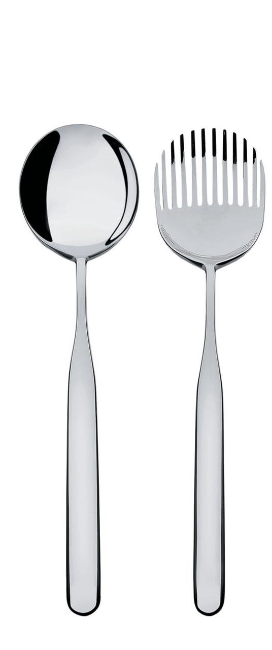 Alessi - Salatbesteck Collo-Alto - Metall - Rostfreier Stahl 18, 10 - Designer Inga Sempé - Bild 5