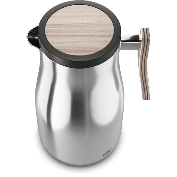 Abbildung eines unbekannten Produkts. Das Bild zeigt das Produkt aus der Datei 1397000100_IM_bigweb_alfi-1397000100-studio-allure-isolierkanne-oak-stainless-steel-polished-1000ml-3_jpg.