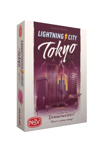Das Bild zeigt das Produkt 'Lightning Tokyo'. Es handelt sich um ein Spiel mit dem Thema Blitz und Tokio.