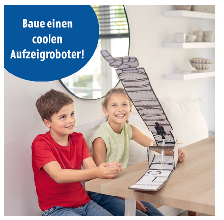 Das Produkt 'Geniale Roboter' ist auf diesem Bild zu erkennen. Es erklärt, wie Roboter funktionieren und wofür sie eingesetzt werden.