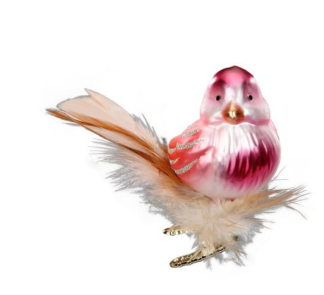 Der Ziergegenstand zeigt einen Singvogel namens 'Zarter Gesang'. Der Vogel ist 7 cm groß.