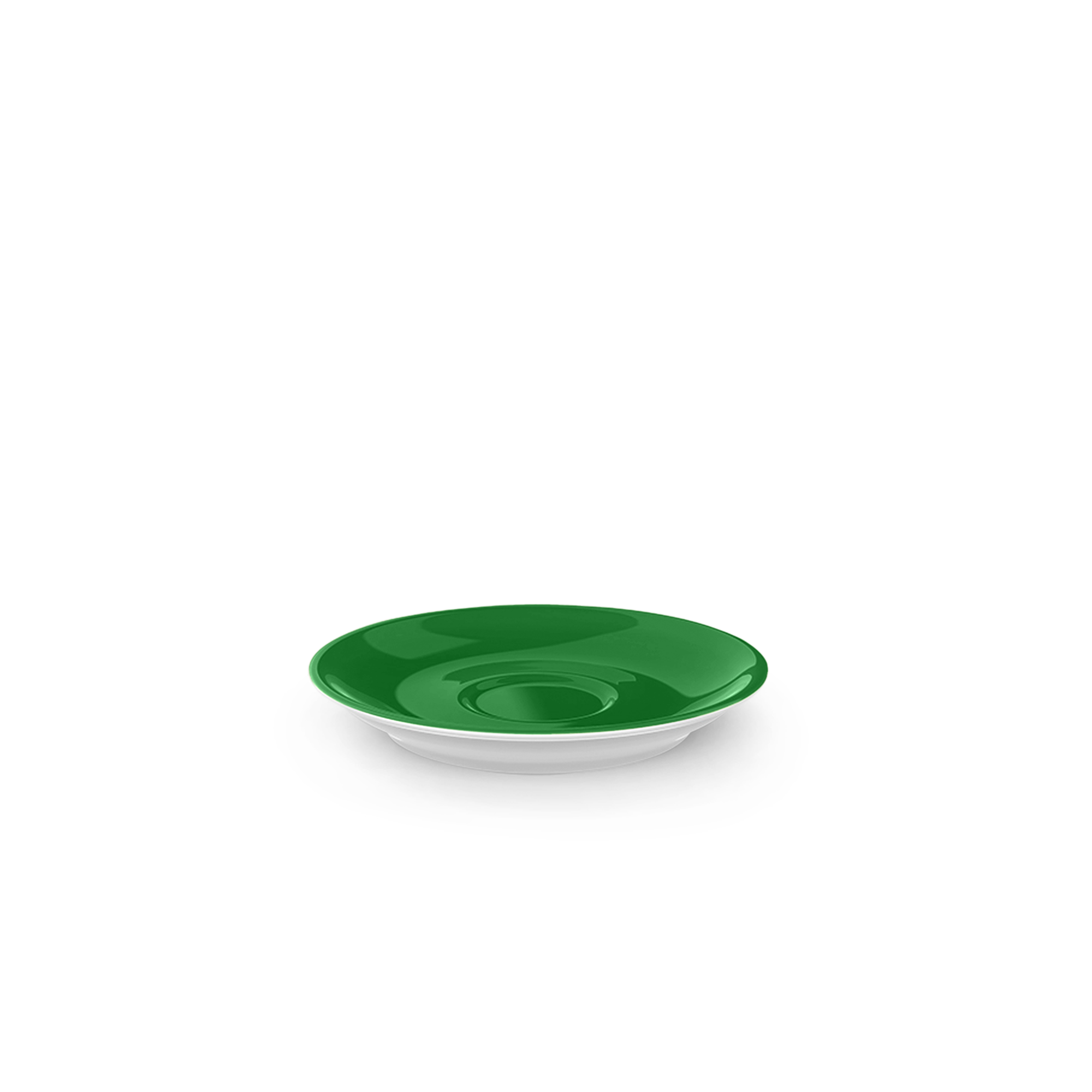 Espresso Untertasse Classico 12 cm Apfelgrün Solid. Die Untertasse ist rund, apfelgrün und eignet sich für Espressotassen.