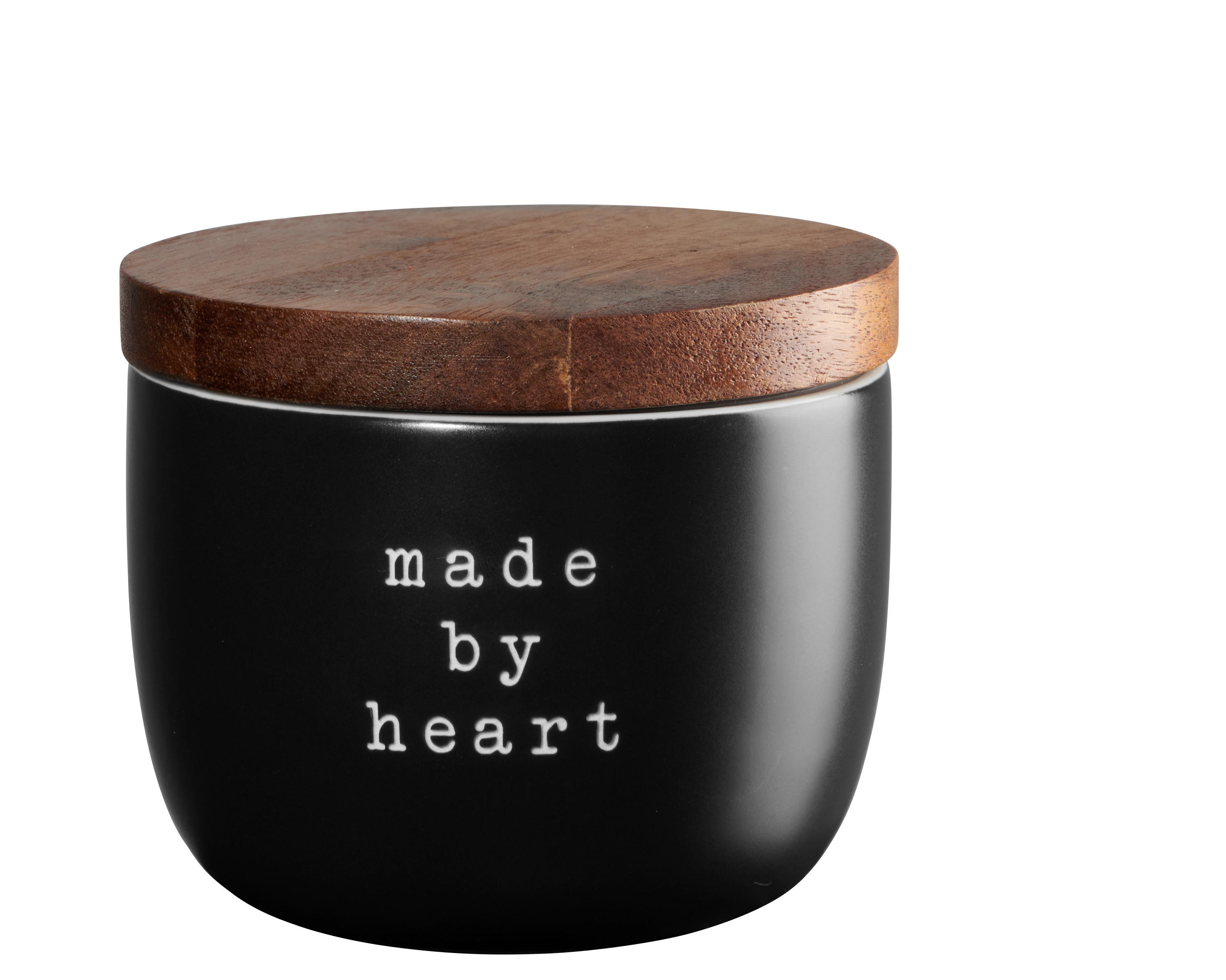 Das Bild zeigt eine Marmeladendose mit der Aufschrift 'Made By Heart' und 0,25 Liter Fassungsvermögen. Diese Dose ist ideal für Marmelade oder kleine Leckereien geeignet.