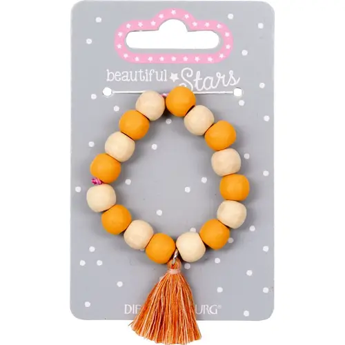 Holz-Armband mit Tassel - beautiful Stars