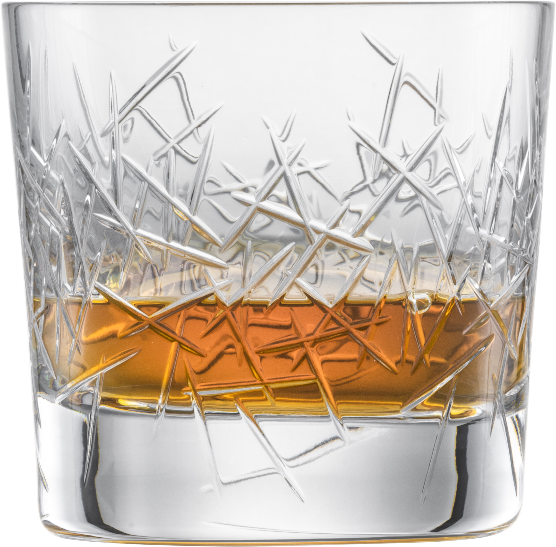 Auf dem Bild ist ein kleines Whiskyglas aus der Zwiesel Bar Premium No.3 Kollektion zu sehen. Es ist für Whisky geeignet.