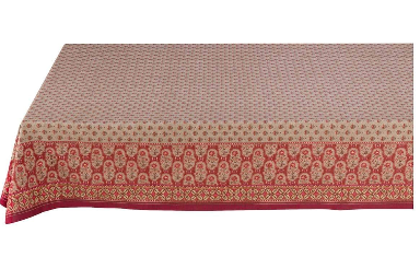 Das Table Cloth Blooming Tales Dark Red 150x250cm ist eine große, dunkelrote Tischdecke. Sie sorgt für eine festliche Atmosphäre am Tisch.