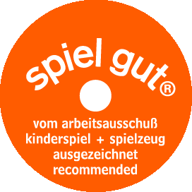 Dies ist die Nature Zoom - Lupendose (rund). Sie wird mit dem spiel gut-Siegel gezeigt.