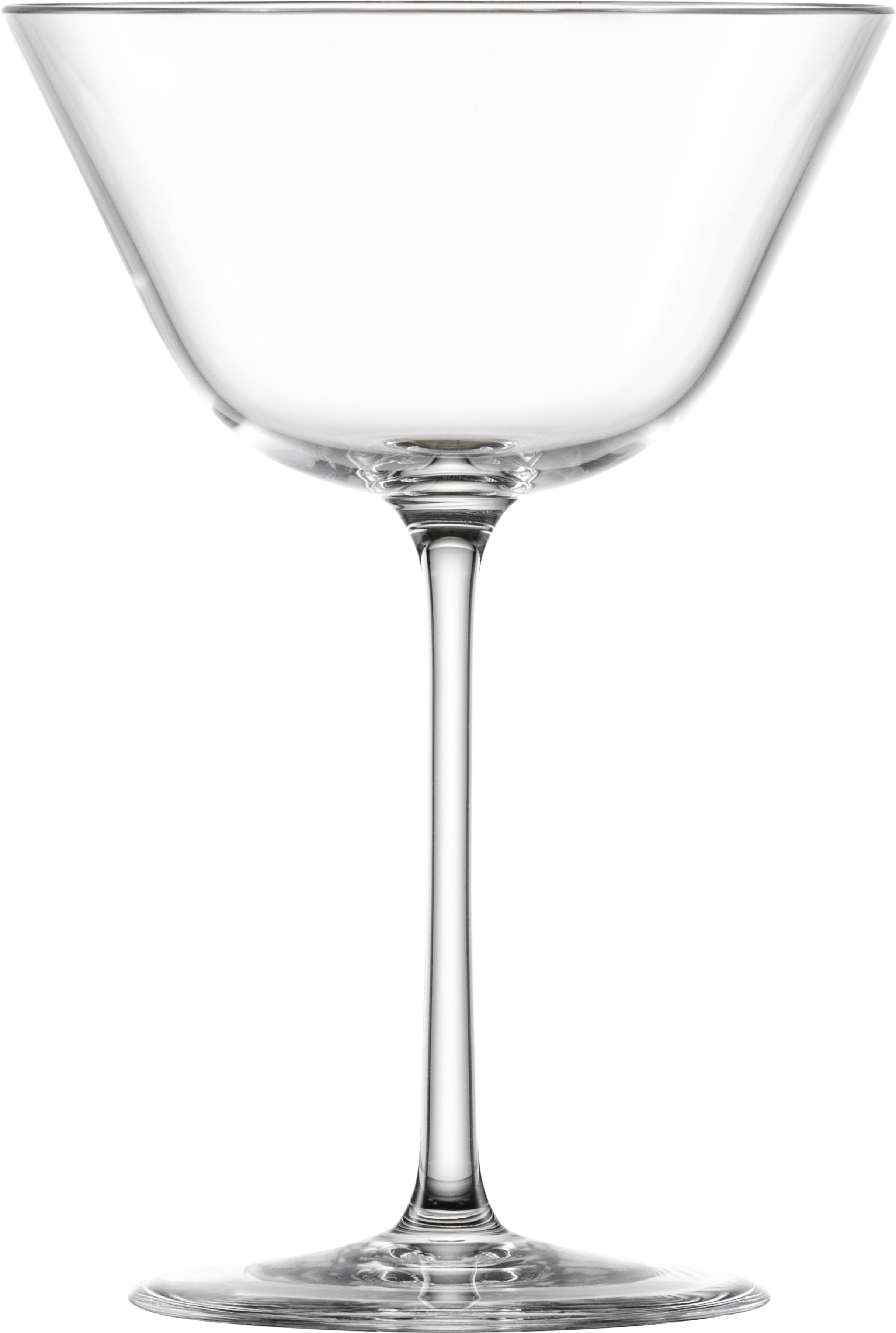 Dieses Bild stellt ein Martini-Glas aus der Tone-Serie dar. Das Glas hat einen langen Stiel und einen großen Kelch.