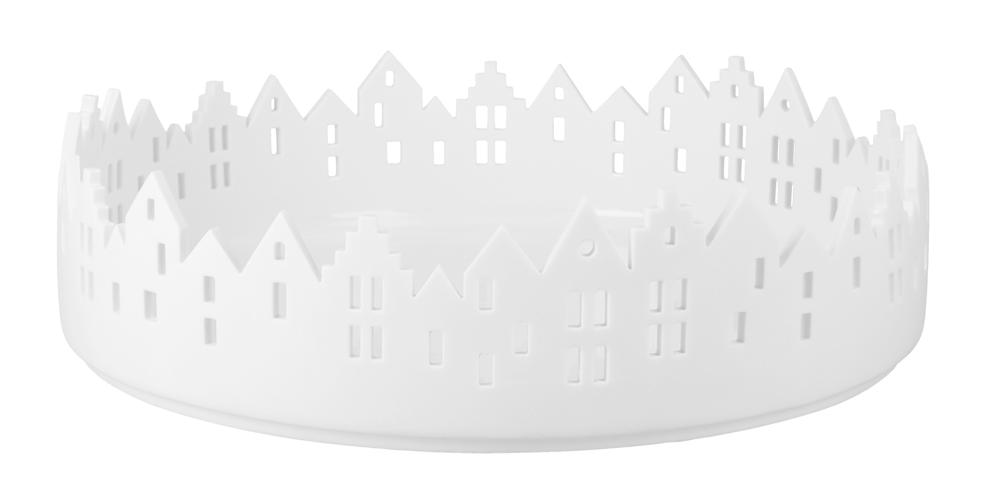 Stadtschale groß als dekoratives Element. Die große Schale ist modern und vielseitig einsetzbar.